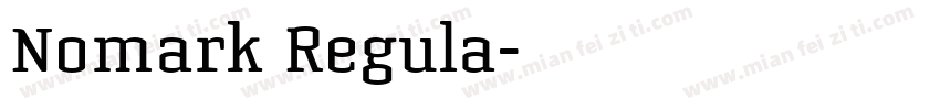 Nomark Regula字体转换
